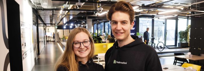 Maria Šimůnková a Jakub Rychlý z projketu Nekrachni
